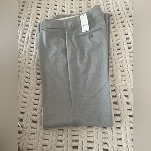 Express Mid Rise Editor Trouser Pant- Silver